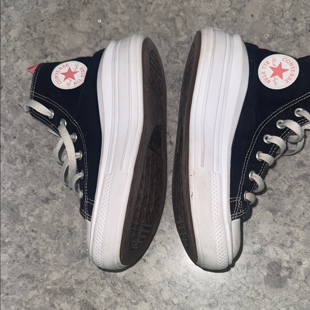 Converse Black and White High-Top Sneakers - Picture 5 of 5